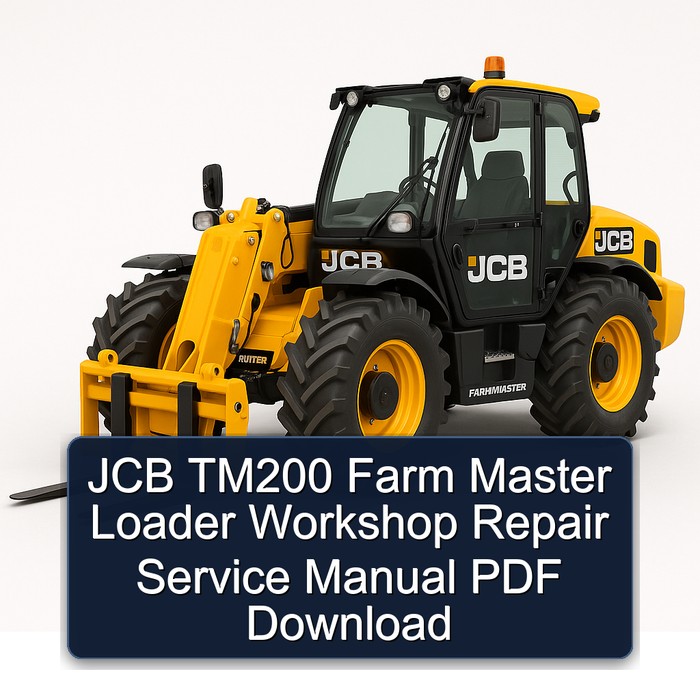 Manual de Reparación del Taller JCB TM200 Farm Master Loader PDF