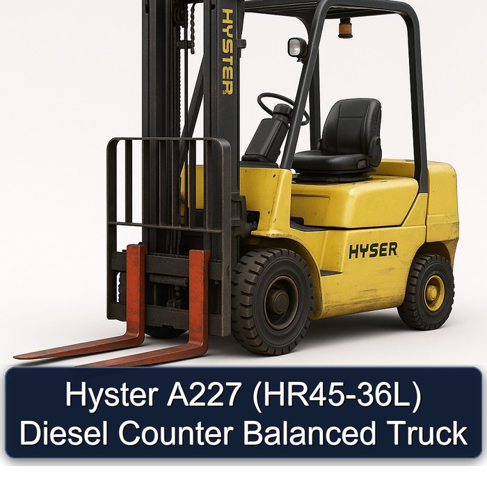 Hyster A227 (HR45-36L) Diesel Counter Balanced Truck