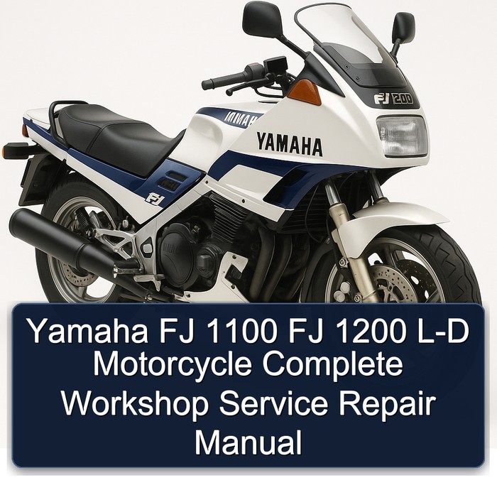 Yamaha FJ 1100 FJ 1200 L-D Motorcycle Complete Workshop Service Repair Manual