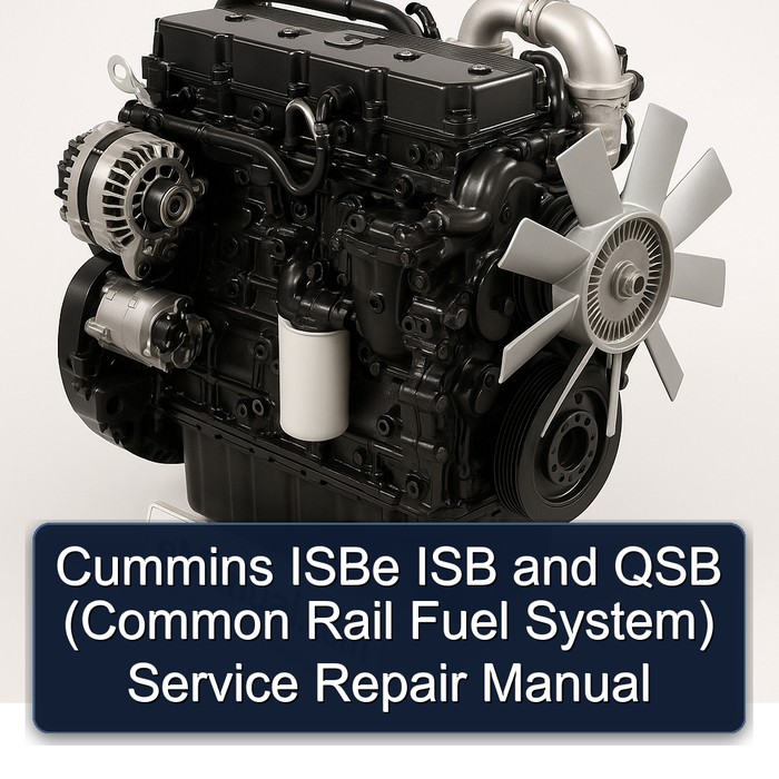 Cummins ISBe ISB and QSB (Common Rail Fuel System) Service Repair Manual 