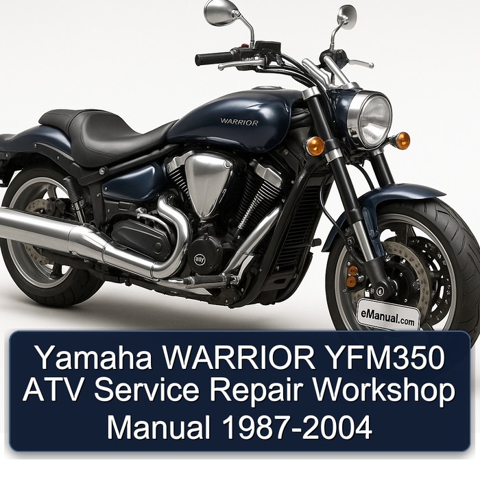 Yamaha WARRIOR YFM350 ATV Service Repair Workshop Manual 1987-2004 