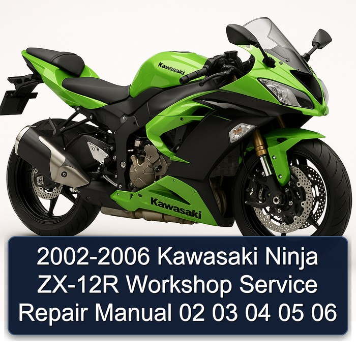 2002-2006 Kawasaki Ninja ZX-12R Workshop Manual de servicio y reparación 02 03 04 05 06