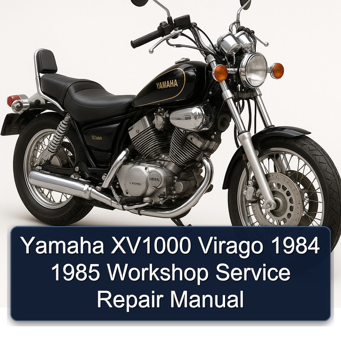 Yamaha XV1000 Virago 1984 1985 Workshop Manual de servicio y reparación