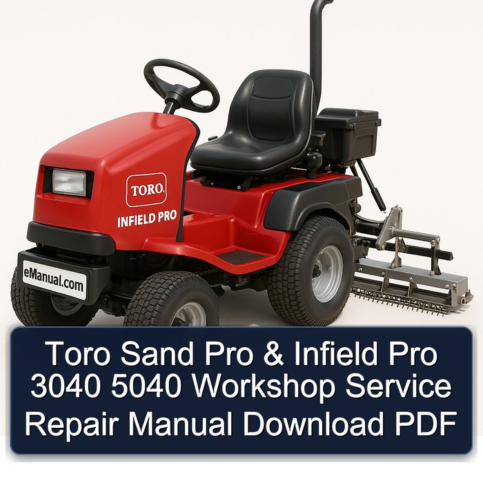 Toro Sand Pro & Infield Pro 3040 5040 Workshop Service Repair Manual Download PDF