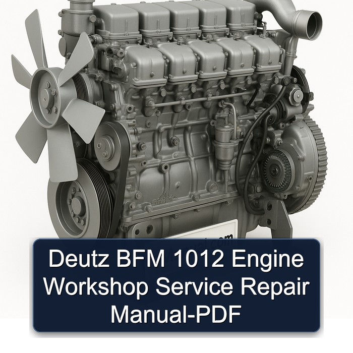 Deutz BFM 1012 Engine Workshop Service Repair Manual-PDF 