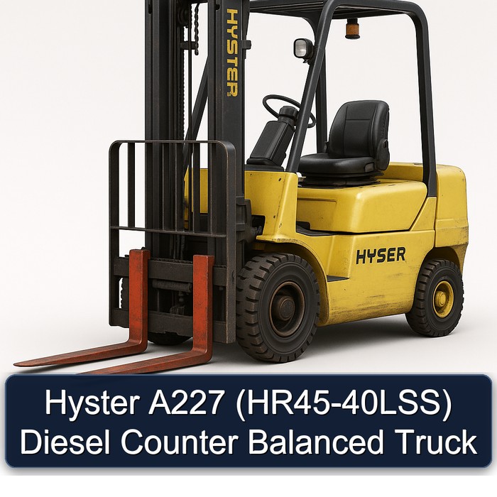 Hyster A227 (HR45-40LSS) Diesel Counter Balanced Truck