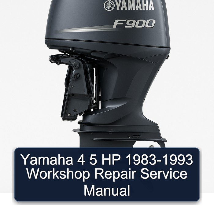 Yamaha 4 5 HP 1983-1993 Workshop Repair Service Manual 