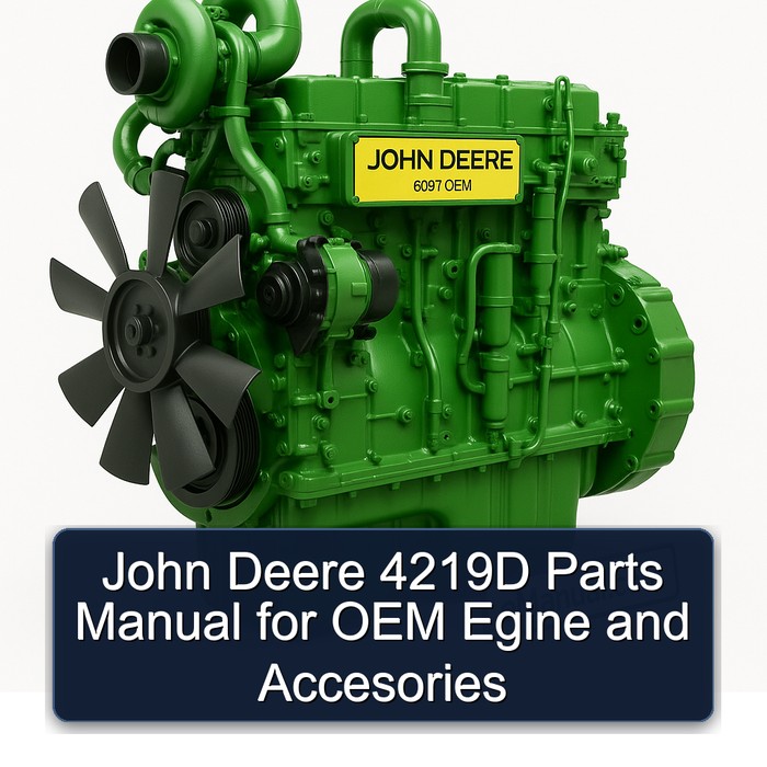 John Deere 4219D Parts Manual for OEM Egine and Accesories 