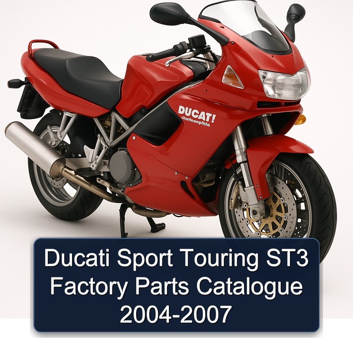Ducati Sport Touring ST3 Factory Parts Catalogue 2004-2007
