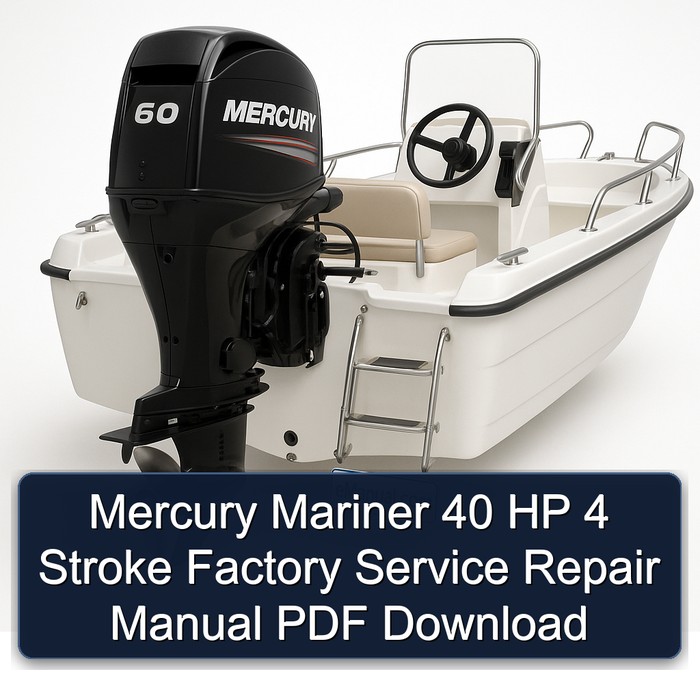 Mercury Mariner 40 HP 4 Stroke Factory Service Repair Manual PDF Download
