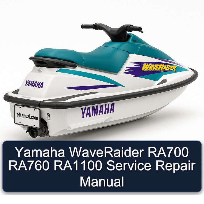 Yamaha WaveRaider RA700 RA760 RA1100 Manual de servicio y reparación