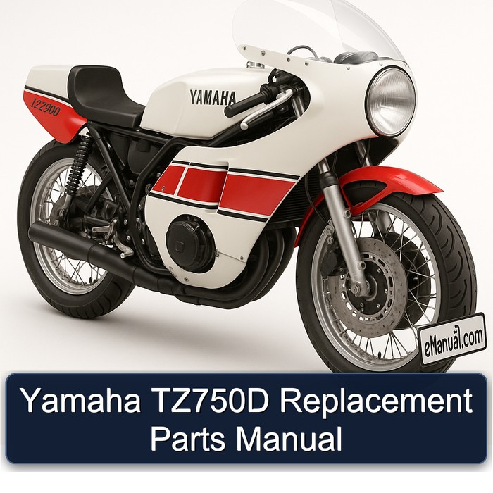 Yamaha TZ750D Replacement Parts Manual