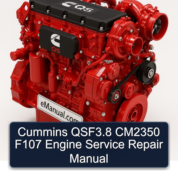 Cummins QSF3.8 CM2350 F107 Engine Service Repair Manual 