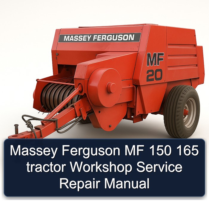 Massey Ferguson MF 150 165 tractor Workshop Manual de servicio y reparación
