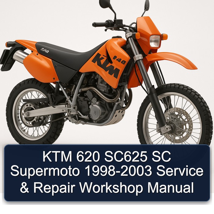 KTM 620 SC625 SC Supermoto 1998-2003 Service & Repair Workshop Manual