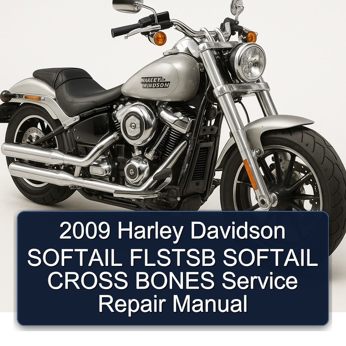 2009 Harley Davidson SOFTAIL FLSTSB SOFTAIL CROSS BONES Manual de servicio y reparación