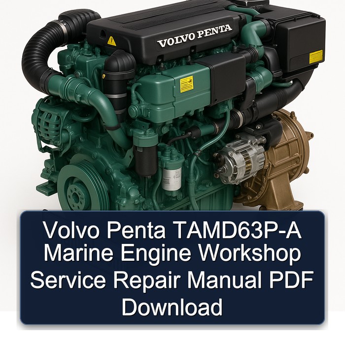 Volvo Penta TAMD63P-A Marine Engine Workshop Service Repair Manual PDF Download