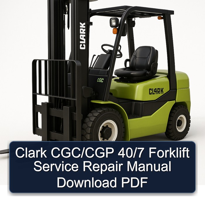 Bedienungsanleitung für Clark CGC/CGP 40/7 Gabelstapler