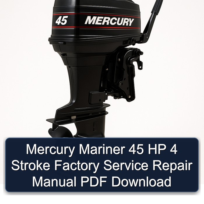 Mercury Mariner 45 HP 4 Stroke Factory Manual de servicio y reparación PDF Download