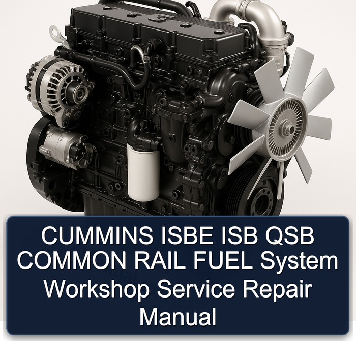 CUMMINS ISBE ISB QSB COMMON RAIL FUEL System Workshop Service Repair Manual 