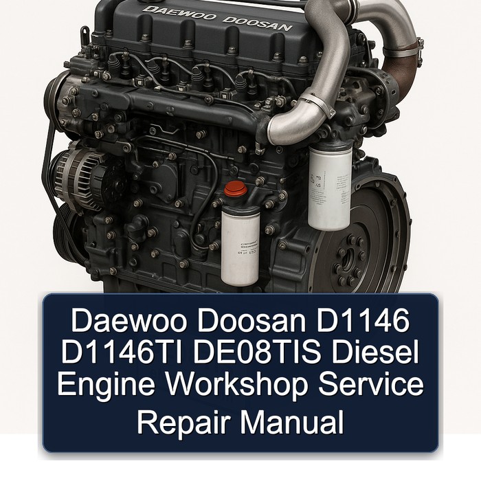 Daewoo Doosan D1146 D1146TI DE08TIS Diesel Engine Workshop Service Repair Manual 