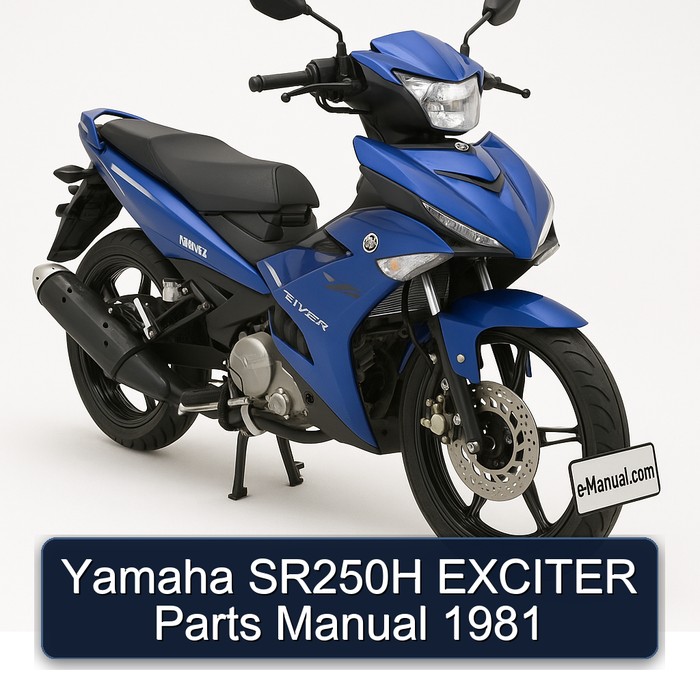 Yamaha SR250H Exciter Parts Catalog PDF Download