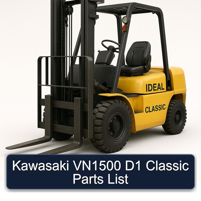 Kawasaki VN1500 D1 Classic Parts List