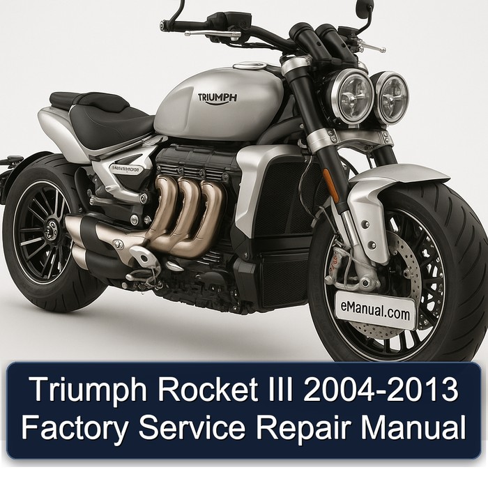 Triumph Rocket III 2004-2013 Factory Manual de servicio y reparación