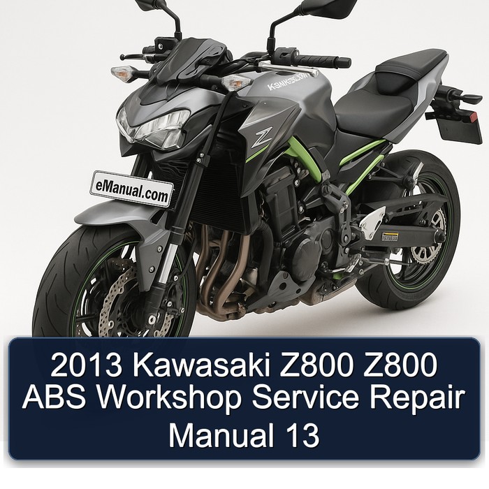 2013 Kawasaki Z800 Z800 ABS Workshop Service Repair Manual 13