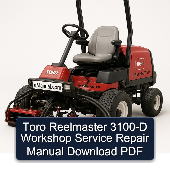 Toro Reelmaster 3100-D Workshop Service Repair Manual Download PDF