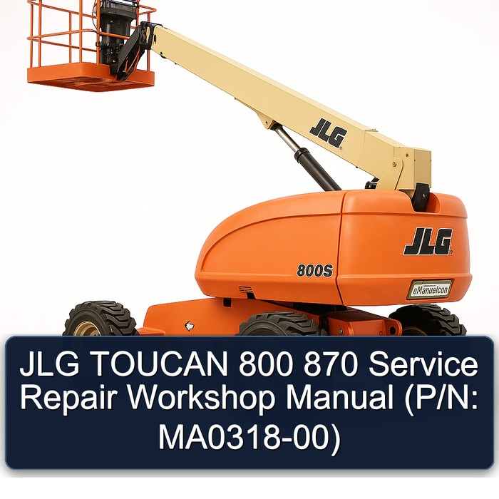 Jlg Toucan 800 870 (P/N: MA0318-00) Workshop Service Repair Manual PDF Download