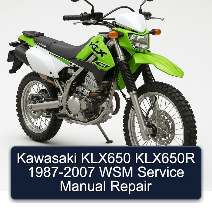 Kawasaki KLX650 KLX650R 1987-2007 WSM Service Manual Repair