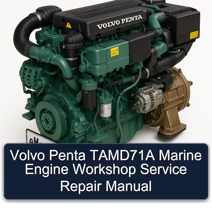 Volvo Penta TAMD71A Marine Engine Workshop Service Repair Manual