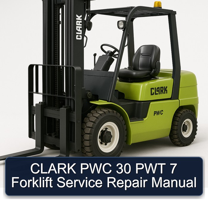 Manual de Servicio y Reparación de Montacargas CLARK PWC 30 PWT 7