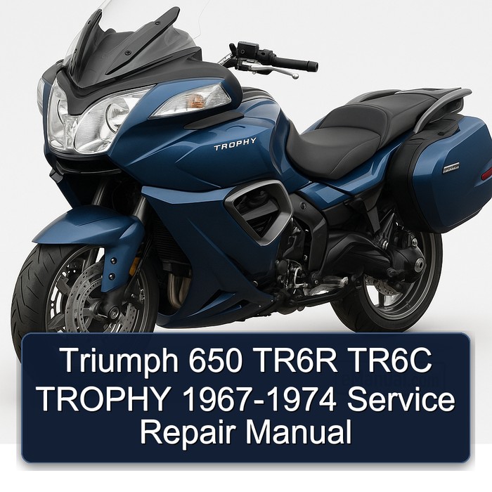 Triumph 650 TR6R TR6C TROPHY 1967-1974 Manual de servicio y reparación