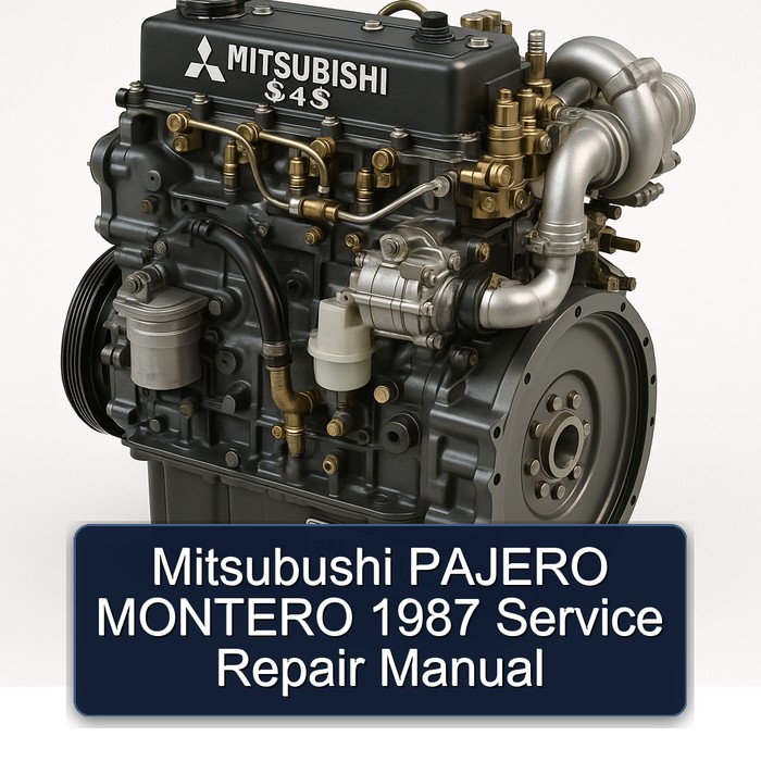 Mitsubushi PAJERO MONTERO 1987 Manual de servicio y reparación