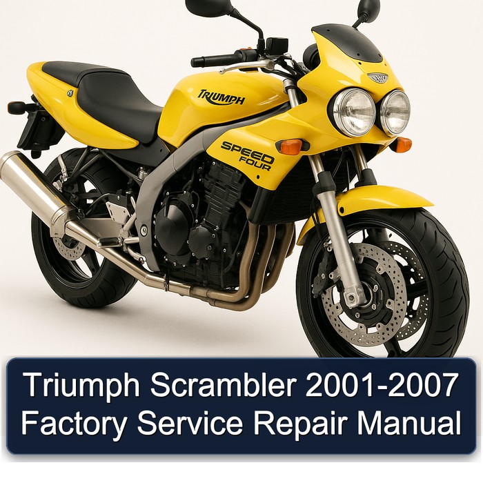 Triumph Scrambler 2001-2007 Factory Manual de servicio y reparación