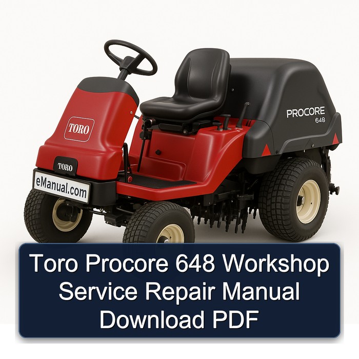 Manual de Servicio y Reparación Toro Procore 648 - PDF