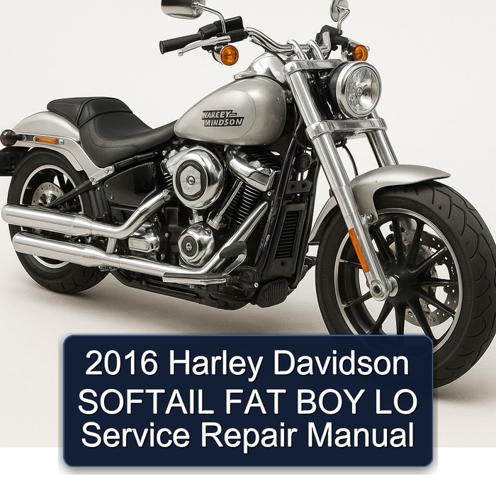 2016 Harley Davidson SOFTAIL FAT BOY LO Service Repair Manual