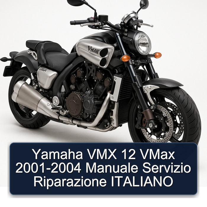 Yamaha VMX 12 VMax 2001-2004 Manuale Servizio Riparazione ITALIANO