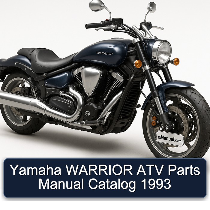 Yamaha WARRIOR ATV Parts Manual Catalog  1993