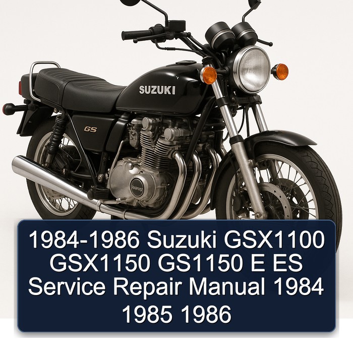 1984-1986 Suzuki GSX1100 GSX1150 GS1150 E ES Manual de servicio y reparación 1984 1985 1986