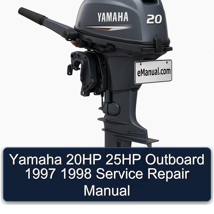 Yamaha 20HP 25HP Outboard 1997 1998 Service Repair Manual 