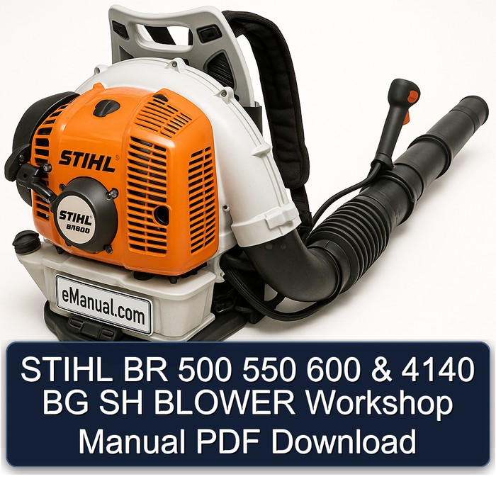 STIHL BR 500/550/600 & 4140 BG SH Gebläse Werkstatt Handbuch PDF Download