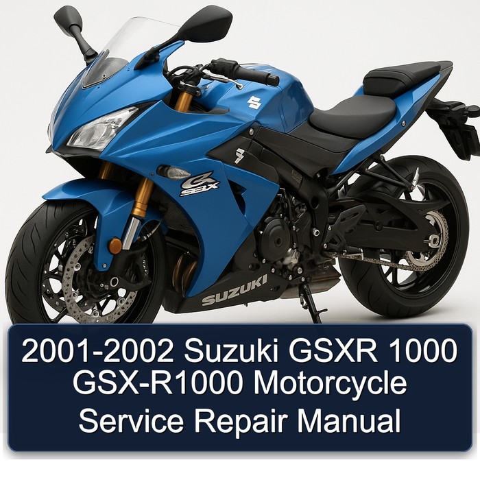 2001-2002 Suzuki GSXR 1000 GSX-R1000 Motorcycle Manual de servicio y reparación