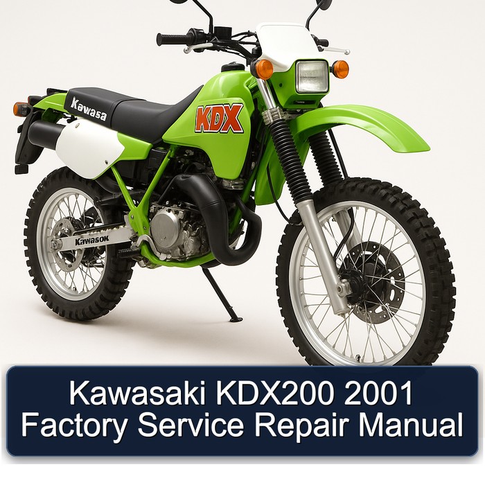 Kawasaki KDX200 2001 Factory Manual de servicio y reparación