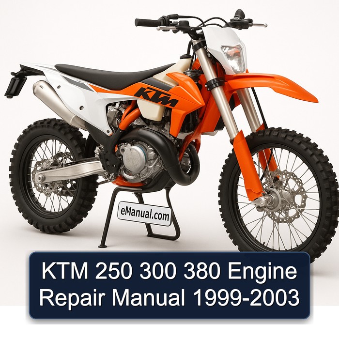KTM 250 300 380 Engine Repair Manual 1999-2003