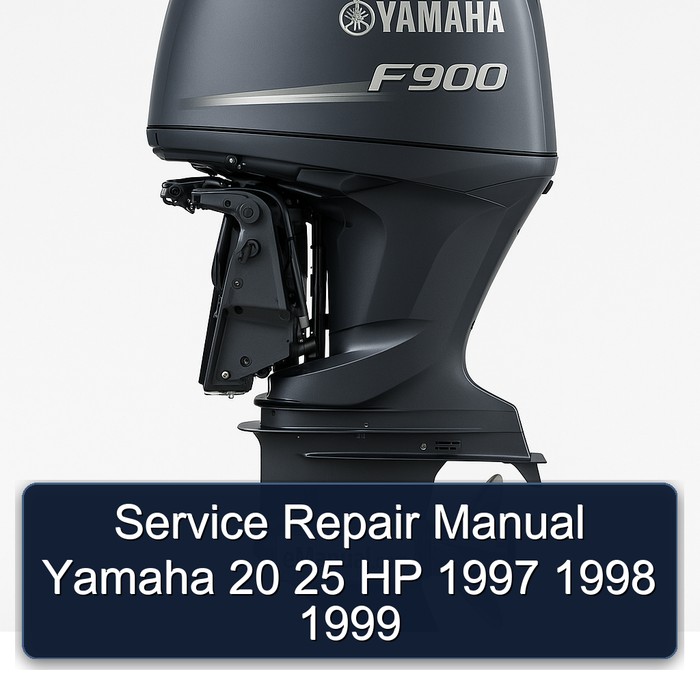 Manual de servicio y reparación Yamaha 20 25 HP 1997 1998 1999