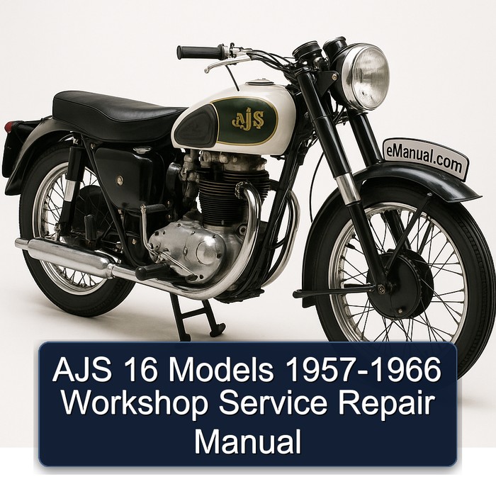 AJS 16 Models 1957-1966 Workshop Manual de servicio y reparación