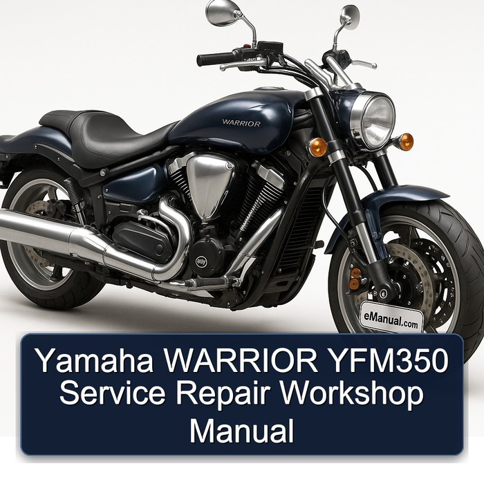 Yamaha WARRIOR YFM350 Service Repair Workshop Manual 